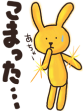Golden rabbit Sticker sticker #12497875