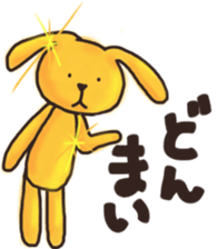 Golden rabbit Sticker sticker #12497876