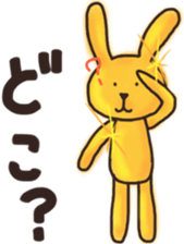 Golden rabbit Sticker sticker #12497879