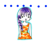 Ordinary days with girl. sticker #12498075