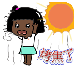 Peaches - everyday language -4 sticker #12498223