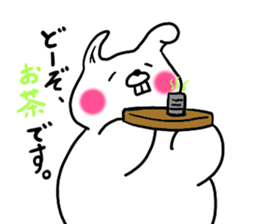 Chillin rabbit English version sticker #12500976