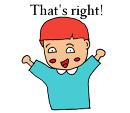 Kindergarten's daily ver.English sticker #12501462