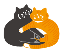 Daily life of 3 cats. sticker #12502946