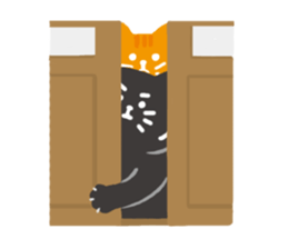 Daily life of 3 cats. sticker #12502950
