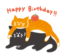 Daily life of 3 cats. sticker #12502952