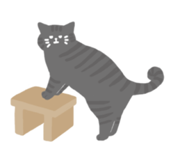 Daily life of 3 cats. sticker #12502954