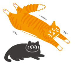 Daily life of 3 cats. sticker #12502960