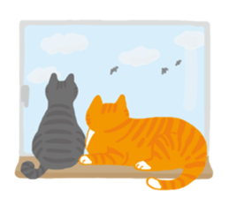 Daily life of 3 cats. sticker #12502967