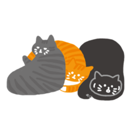 Daily life of 3 cats. sticker #12502968