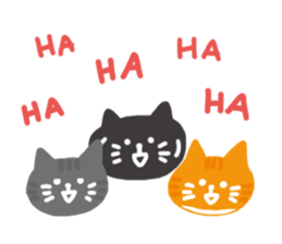 Daily life of 3 cats. sticker #12502969