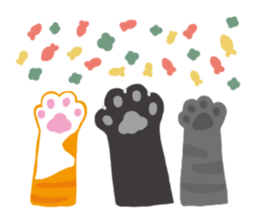 Daily life of 3 cats. sticker #12502971