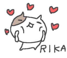 Rika cute cat stickers! sticker #12503528