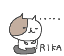 Rika cute cat stickers! sticker #12503542