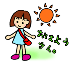 girl,kansai ben sticker #12504469