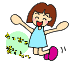 girl,kansai ben sticker #12504470