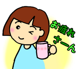 girl,kansai ben sticker #12504471