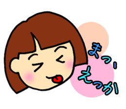 girl,kansai ben sticker #12504475