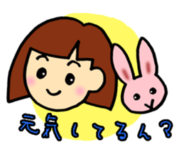 girl,kansai ben sticker #12504477
