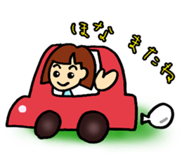 girl,kansai ben sticker #12504480