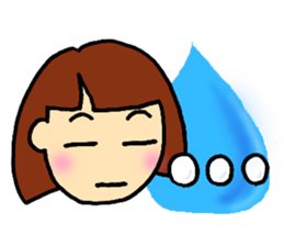 girl,kansai ben sticker #12504485