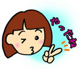 girl,kansai ben sticker #12504490