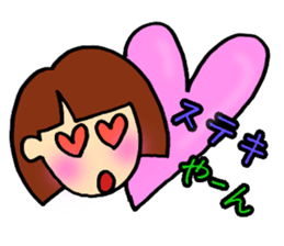 girl,kansai ben sticker #12504492