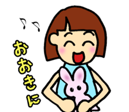 girl,kansai ben sticker #12504494