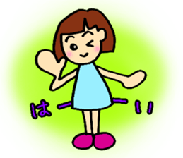 girl,kansai ben sticker #12504497