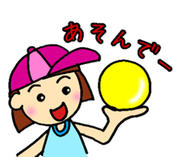 girl,kansai ben sticker #12504498