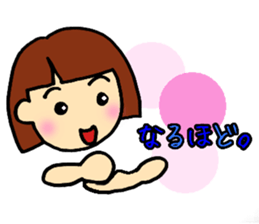 girl,kansai ben sticker #12504499