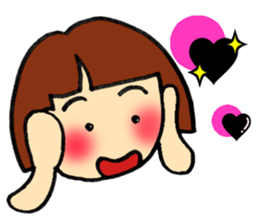 girl,kansai ben sticker #12504501