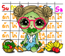 Angela eating and working out sticker #12504899