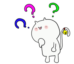 bell cat be Shy sticker #12505074