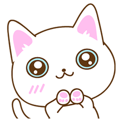 Sticker everyday pose of cat