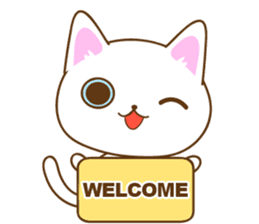 Sticker everyday pose of cat sticker #12506727