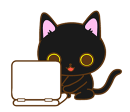 Sticker everyday pose of cat sticker #12506732