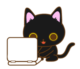 Sticker everyday pose of cat sticker #12506732