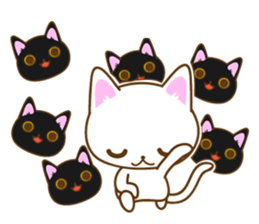 Sticker everyday pose of cat sticker #12506736