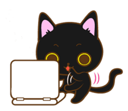 Sticker everyday pose of cat sticker #12506744