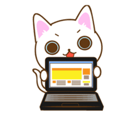 Sticker everyday pose of cat sticker #12506748