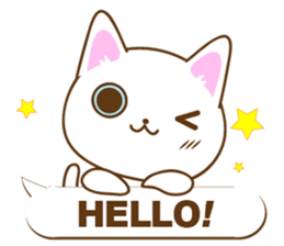 Sticker everyday pose of cat sticker #12506749