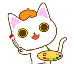 Sticker everyday pose of cat sticker #12506755