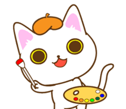 Sticker everyday pose of cat sticker #12506755