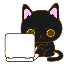 Sticker everyday pose of cat sticker #12506756