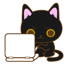 Sticker everyday pose of cat sticker #12506756