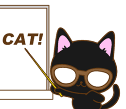 Sticker everyday pose of cat sticker #12506760