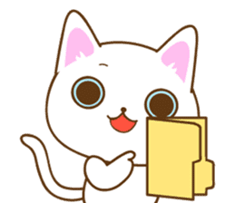 Sticker everyday pose of cat sticker #12506762