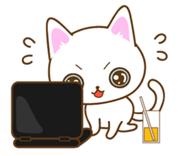 Sticker everyday pose of cat sticker #12506763