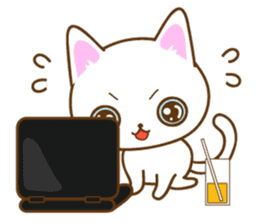 Sticker everyday pose of cat sticker #12506763